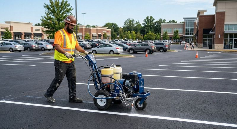 Asphalt Striping in Acworth, GA
