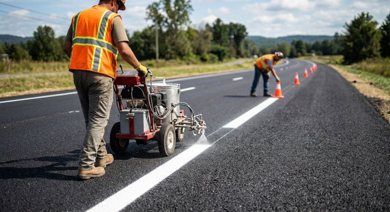 Lane Marking Service in Orange County, CA